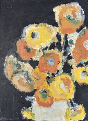 Friends Meeting At Night van Betsey Ervin Art, Schilderij te koop op Singulart