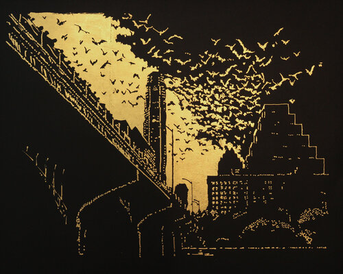 Keep Austin WInged di Victor Selin, Opera su carta in vendita su Singulart