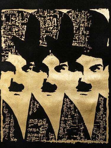 Les Trois Chaplin by Victor Selin, Work on Paper for Sale on Singulart