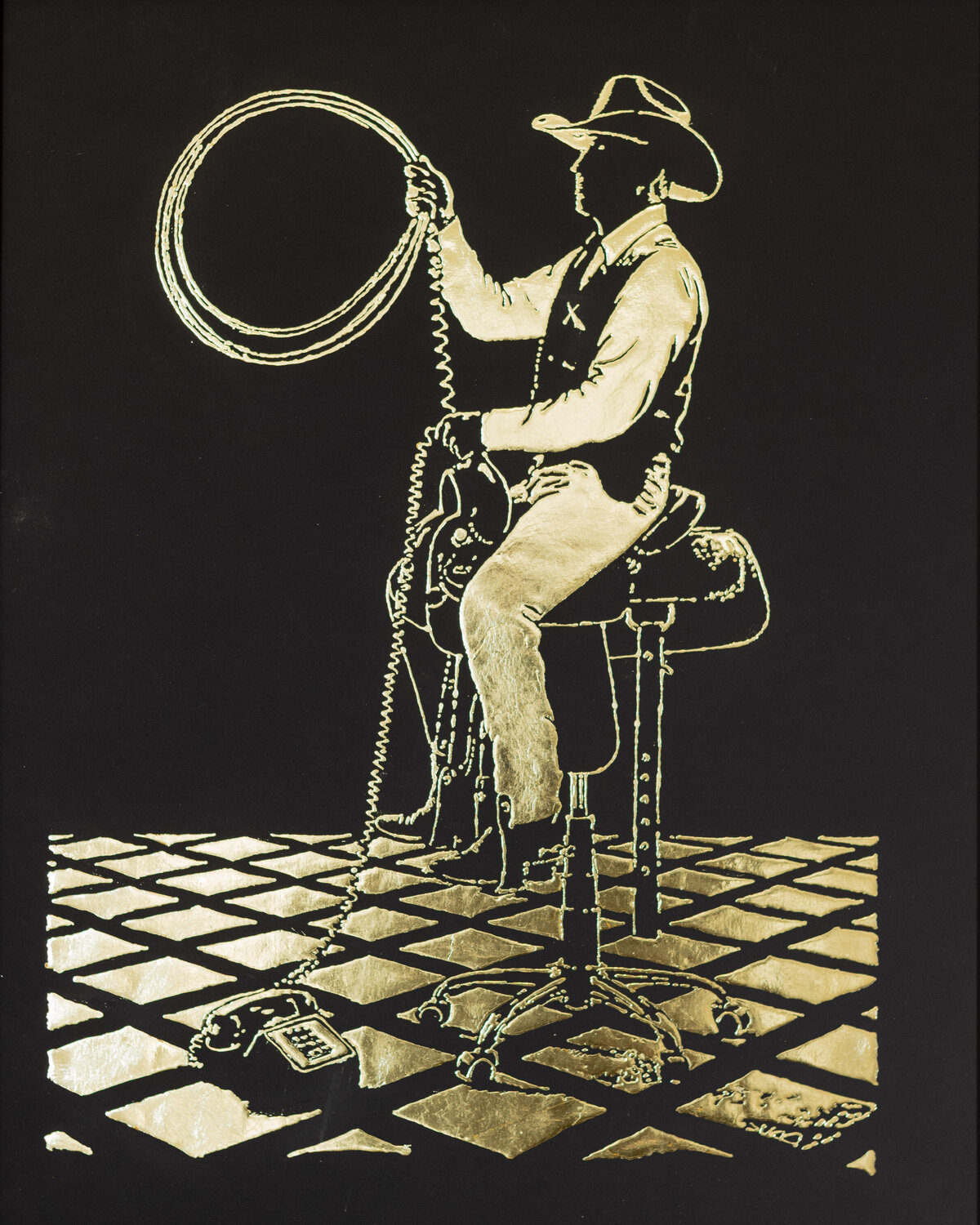 Cowboy On Hold Victor Selin