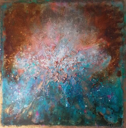 Rust and Stardust di Carine De Maerteleire, Pittura in vendita su Singulart