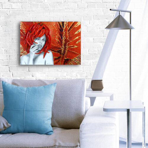VIBRAZIONI GOLOSE: PEPERONCINO by Oria Strobino, Painting for Sale on Singulart