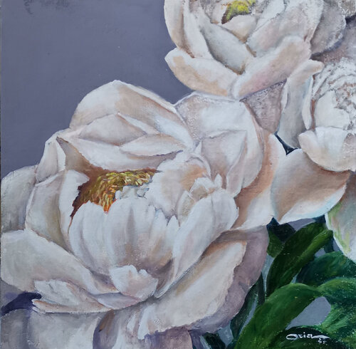 PEONIE van Oria Strobino, Schilderij te koop op Singulart