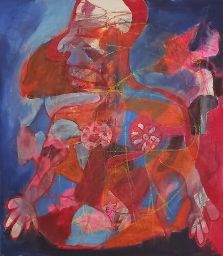 Silent Movements III - In the Inside van Hildegard Schnorrenberg, Schilderij te koop op Singulart