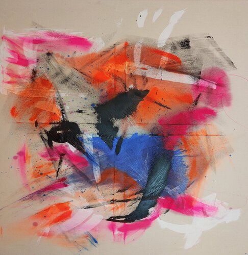 Silent Movements VII - In Expansion van Hildegard Schnorrenberg, Schilderij te koop op Singulart