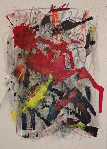 Heartbeat I - Impact van Hildegard Schnorrenberg, Schilderij te koop op Singulart