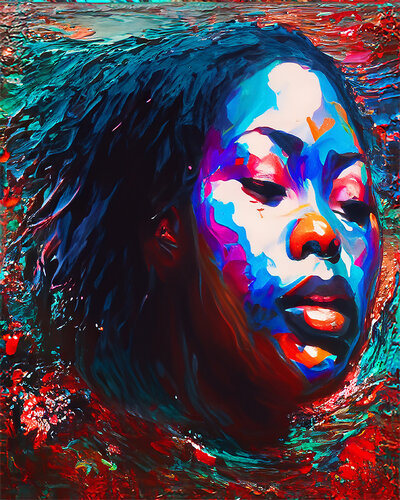 African Beauty by Ruby Wright, Painting for Sale on Singulart