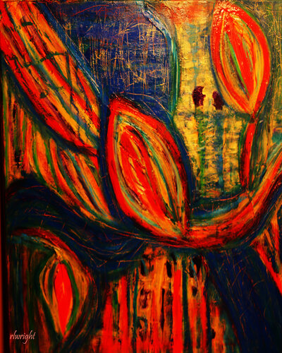 Could have been a flower by Ruby Wright, Painting for Sale on Singulart