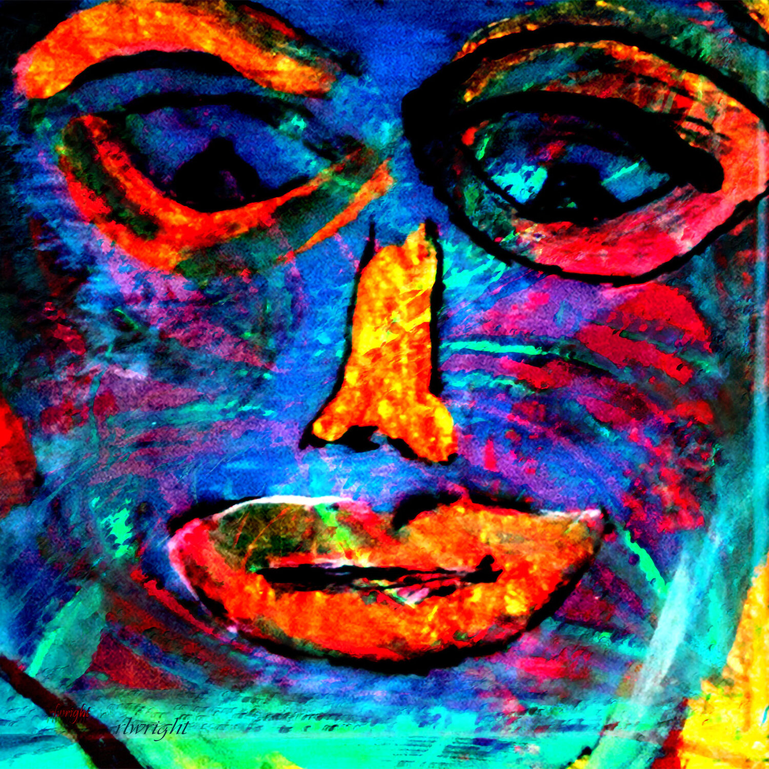Abstract Bully Ruby Wright