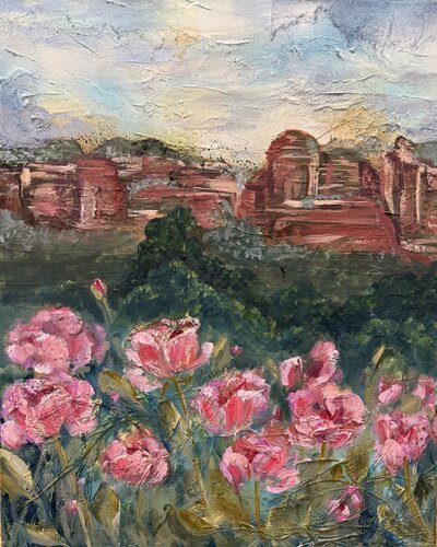 Garden in the Desert by Ellen Gonzales, Painting for Sale on Singulart