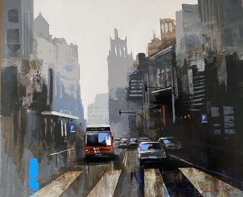 Via laietana ll (Barcelona) par Josep Millas Chia, Peinture en vente sur Singulart