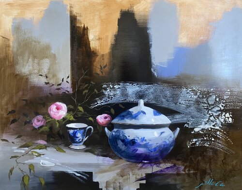 Sopera y taza by Josep Millas Chia, Painting for Sale on Singulart