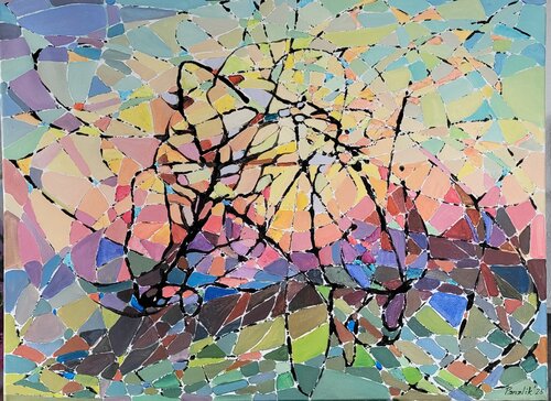 Der Sonnenuntergang von Yuliia Panzlik, Malerei kaufen auf Singulart