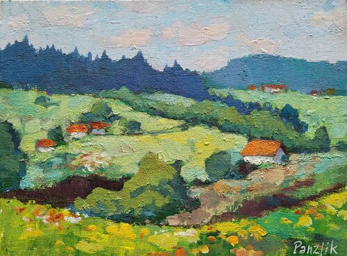 Sommerliche Ruhe van Yuliia Panzlik, Schilderij te koop op Singulart