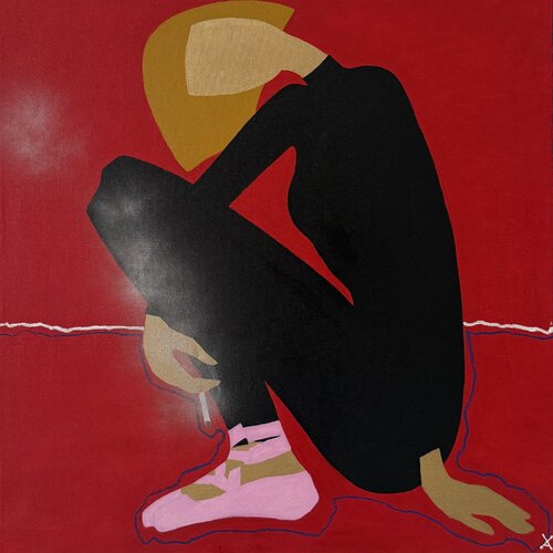 Cross the line von Kseniya Altman, Malerei kaufen auf Singulart