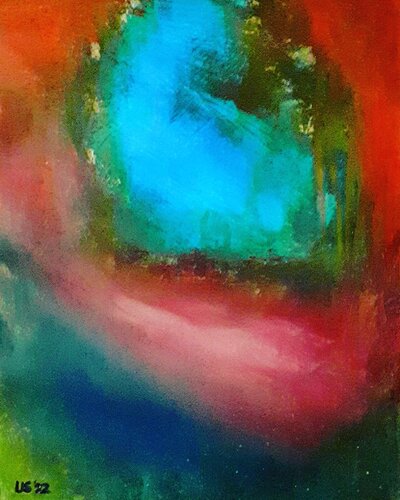 Mystische Farben in der Nacht van Uwe Stark, Schilderij te koop op Singulart