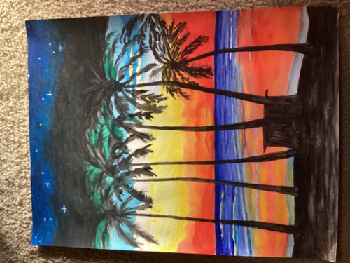 Waikiki Sunset.. von Thomas Morris, Malerei kaufen auf Singulart