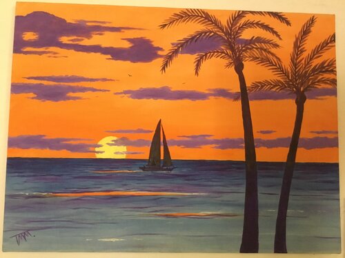 The View from Dukes Bar Waikiki… by Thomas Morris, Painting for Sale on Singulart