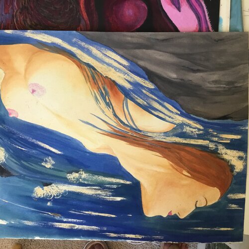 Ursula in the River.  Rotate image… von Thomas Morris, Malerei kaufen auf Singulart