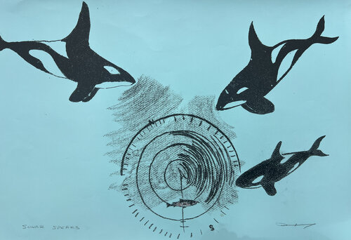 Sonar Speaks di Bonnie MAXEY, Stampa in vendita su Singulart