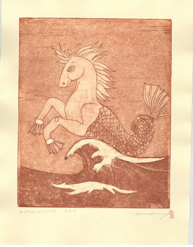 Hippocampus di Bonnie MAXEY, Stampa in vendita su Singulart