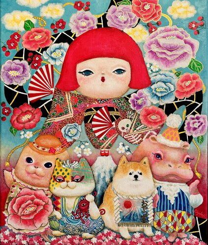 Rock Bloom Revolution von Chiyoko Kana, Malerei kaufen auf Singulart