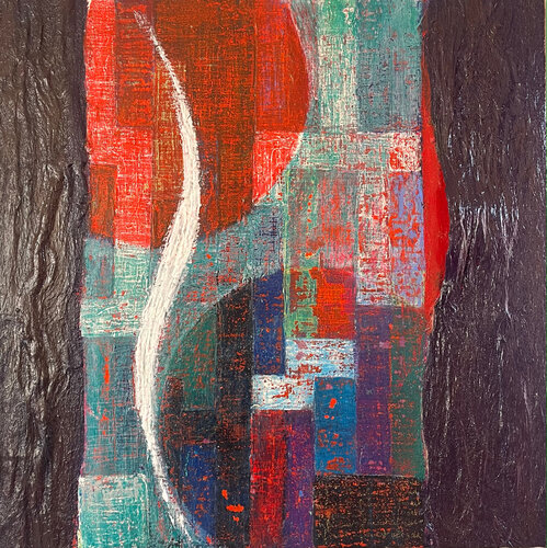 NFinArt Abstraction géométrique von HELENE DAVID-DUBRANA, Malerei kaufen auf Singulart