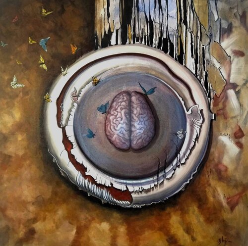 Creation of thought von Damian Ebejer, Malerei kaufen auf Singulart