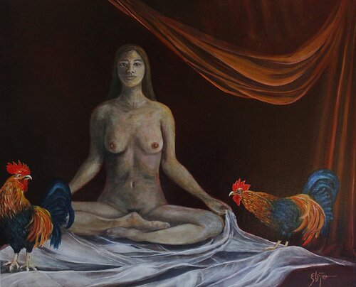 Triangle of Love di Damian Ebejer, Pittura in vendita su Singulart