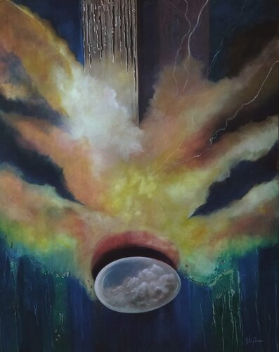The Storm within your Seed di Damian Ebejer, Pittura in vendita su Singulart