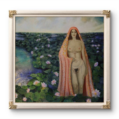 Queen of the Lotus Fields by Damian Ebejer, 絵画 for Sale on Singulart