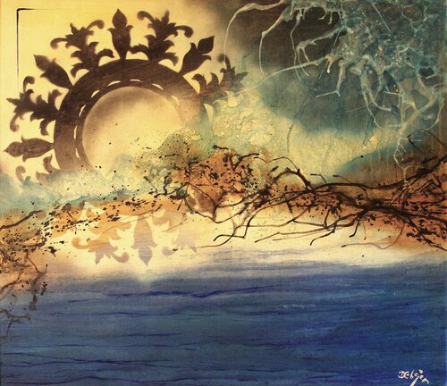 The Secret Life of the Sun by Damian Ebejer, 회화 for Sale on Singulart