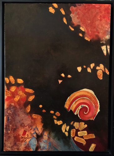 Mediterranean Fossils von Damian Ebejer, Malerei kaufen auf Singulart