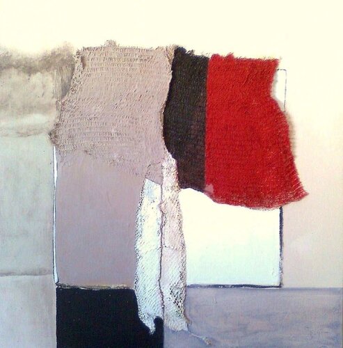Study of Conflict with Red by Damian Ebejer, 회화 for Sale on Singulart