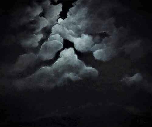 Black Night de Damian Ebejer, Pintura a la venta en Singulart