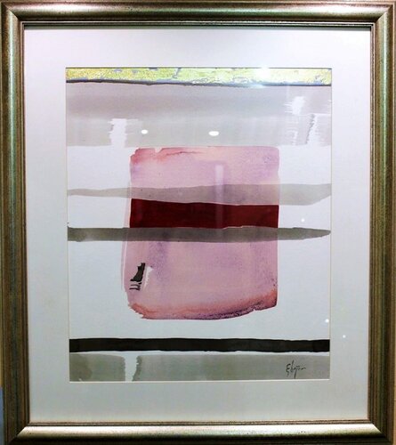 Study of Conflict with Red no. 3 di Damian Ebejer, Opera su carta in vendita su Singulart
