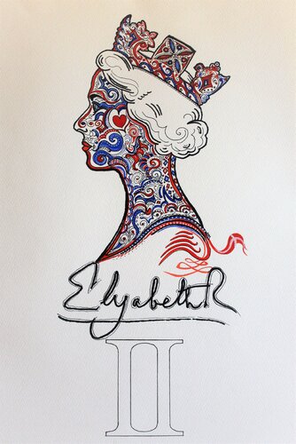 In Memory of the Queen by Damian Ebejer, Print for Sale on Singulart
