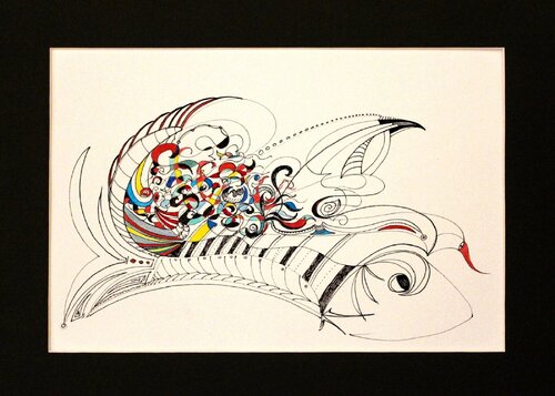 The Fish by Damian Ebejer, Work on Paper for Sale on Singulart