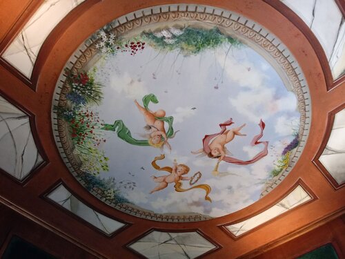 Rotunda hand-painted ceiling di Damian Ebejer, Pittura in vendita su Singulart