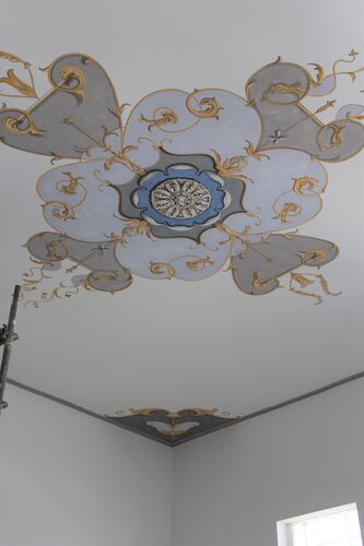 Hand-painted ceiling in Sliema, Malta di Damian Ebejer, Pittura in vendita su Singulart