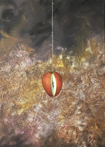 Adam's First Cut by Damian Ebejer, 회화 for Sale on Singulart