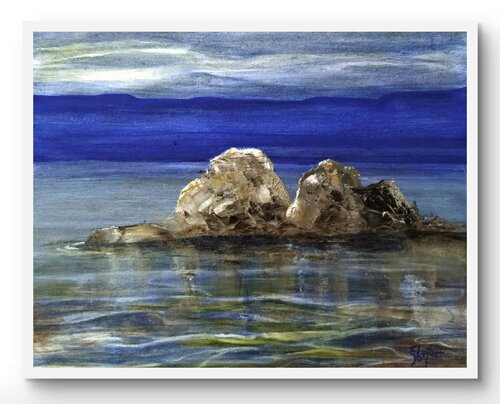The Rocks we used to swim to... von Damian Ebejer, Druck kaufen auf Singulart
