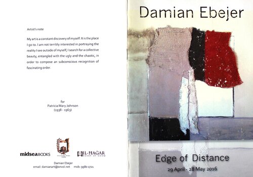 Solo exhibition 2016 - Edge of Distance. van Damian Ebejer, Afdruk te koop op Singulart
