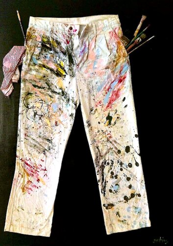 Artist's Best Friends de Damian Ebejer, Pintura a la venta en Singulart