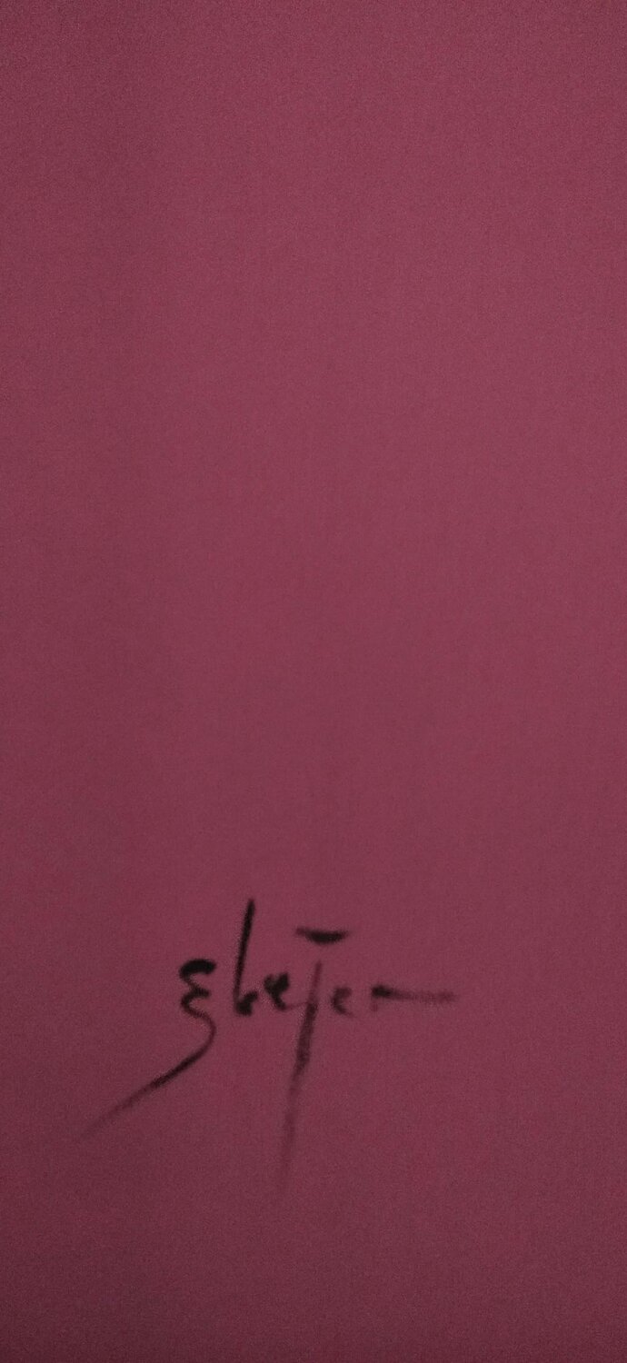Artist Damian Ebejer signature Damian Ebejer