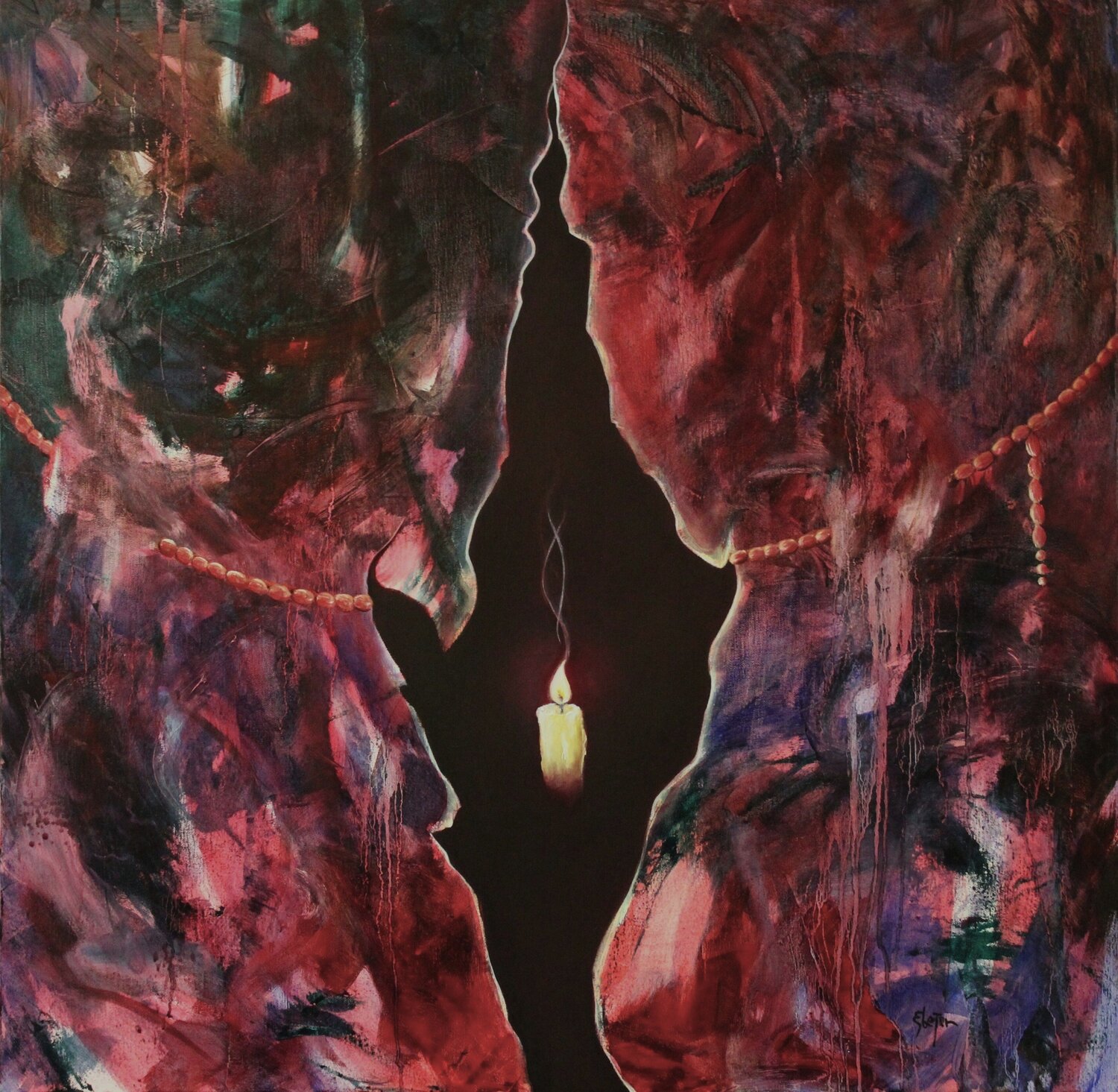 Welcome to the Seance Damian Ebejer Originalgemälde zu verkaufen