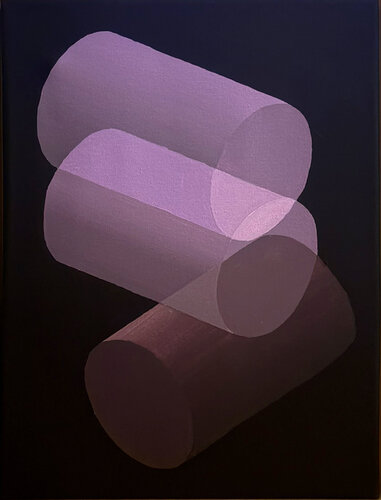 Purple Balance by Anna Mainz, Painting for Sale on Singulart