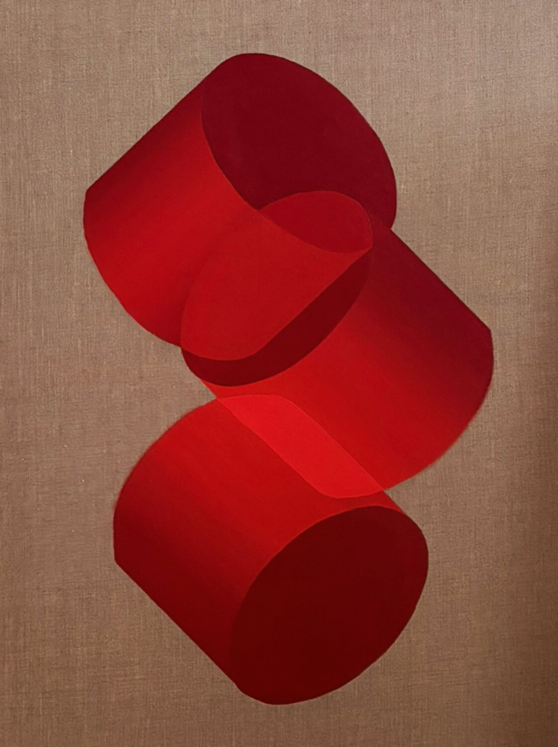 Red Fusion Anna Mainz Peinture originale à vendre
