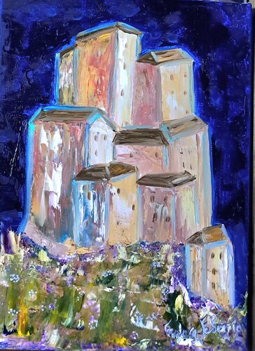 SOGNANDO CASTELLI van Franca Fabrizio, Schilderij te koop op Singulart