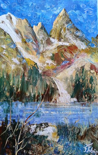 SPIRITI DELLA MONTAGNA von Franca Fabrizio, Malerei kaufen auf Singulart